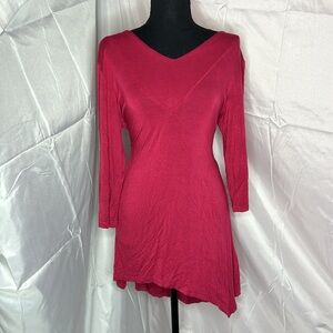 White Mark Maroon VNeck Blouse